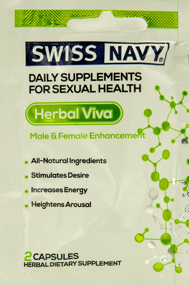 Swiss Navy Herbal Viva Him & Her Enhancement - 2 Ct