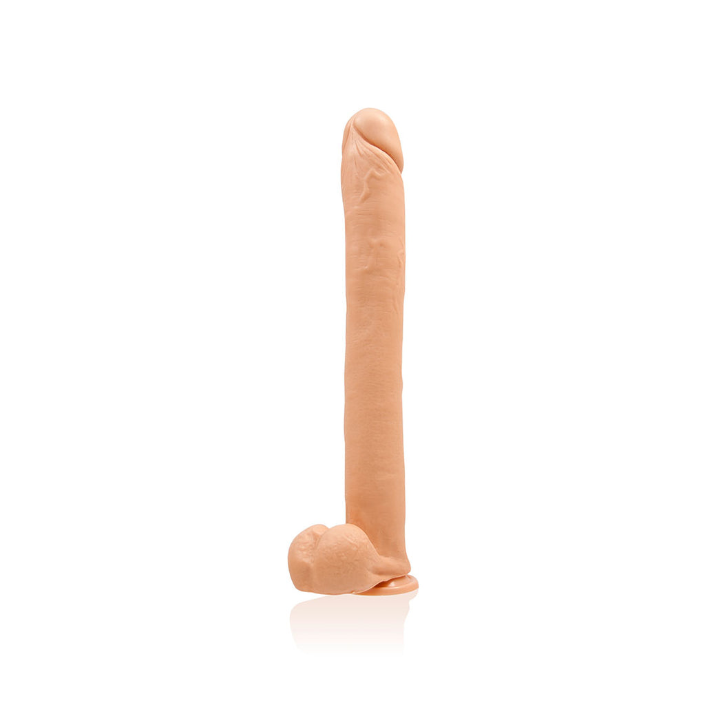 16" Exxxtreme Dong W-suction - Flesh