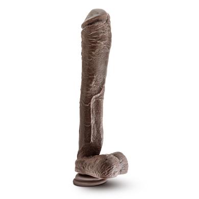 Dr. Skin Mr. Ed 13" Dildo W- Suction Cup -  Chocolate