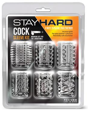 Stay Hard Cock Sleeve Kit - Clear
