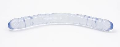 Crystal Jellies Double Dong 18-inch - Clear