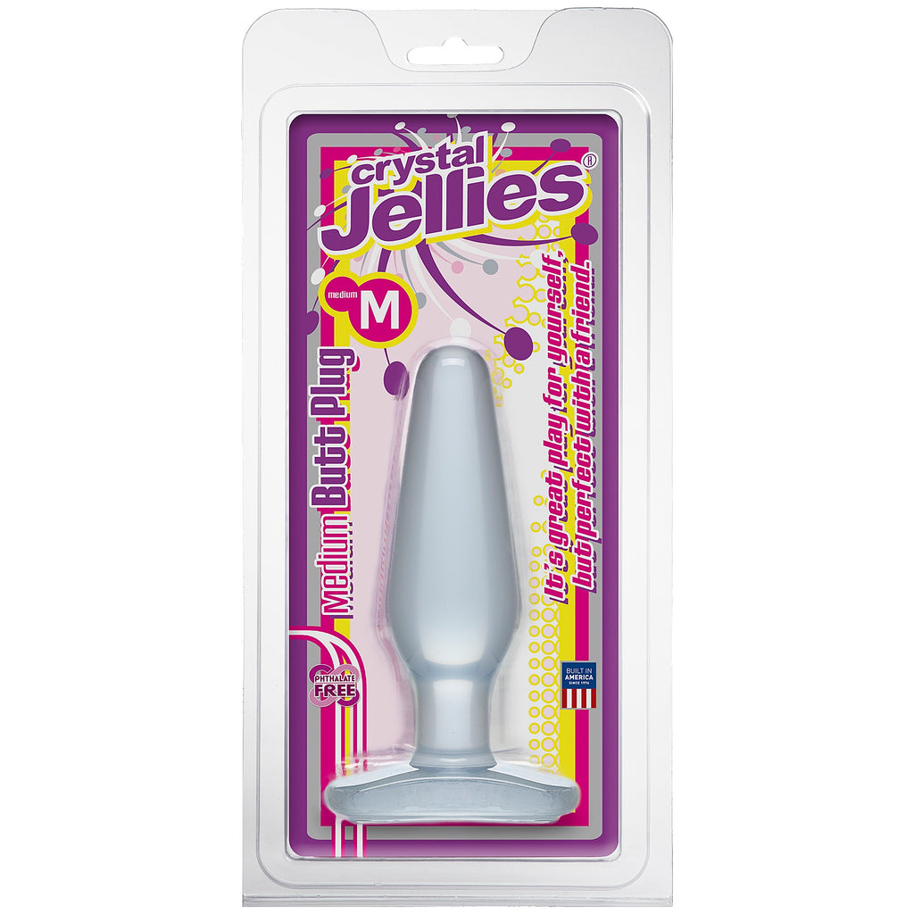 Crystal Jellies Butt Plug - Medium - Clear