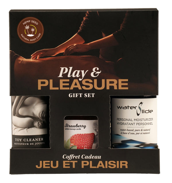 Hemp Seed by Night Play and Pleasure Gift Set - Strawberry