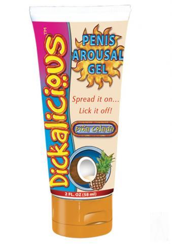 Dickalicious Penis Arousal Gel Pina Colada - 2 oz.