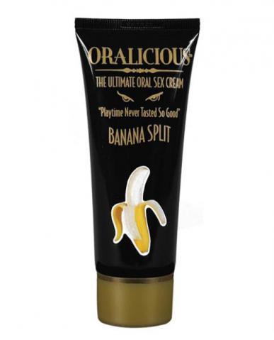 Oralicious: The Ultimate Oral Sex Cream, 2 oz. Tube - Banana Split