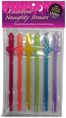 Rainbow Naughty Straws