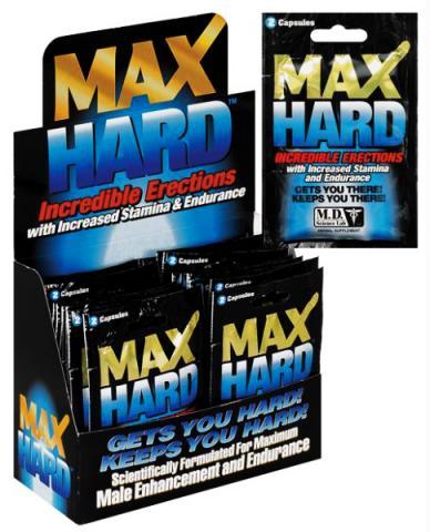 Max Hard 2 Pill Packs - 24 Piece Display