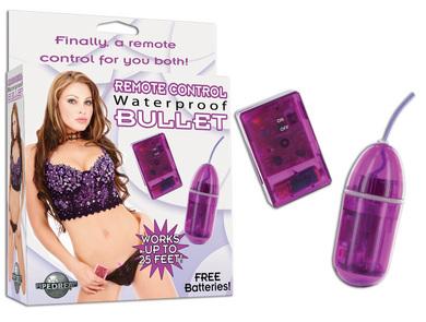 Waterproof Remote Control Bullet - Purple