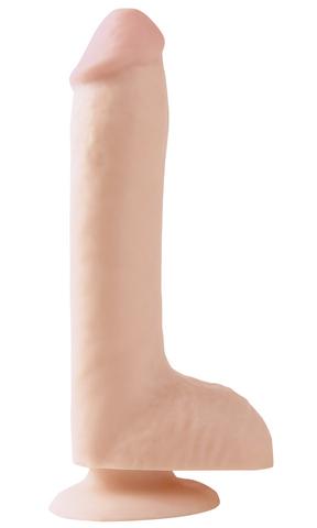 Basix Ruber Works 8-Inch Suction Cup Dong - Flesh