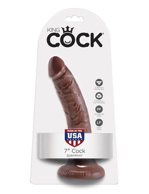 King Cock 7-inch Cock - Brown