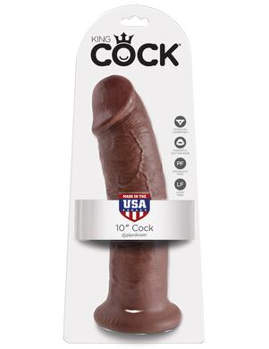 King Cock 10-inch Cock - Brown