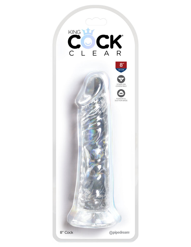 King Cock Clear 8" Cock