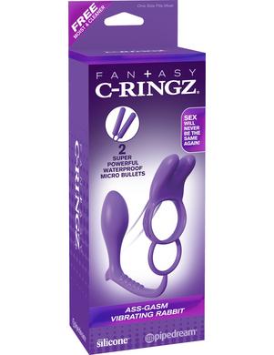 Fantasy C-ringz Ass-gasm Vibrating Rabbit