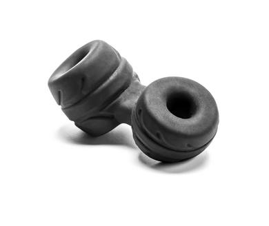 Silaskin Cock & Ball Ring and Stretcher - Black