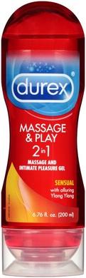 Durex Massage & Play 2 in 1 Sensual Ylang Ylang - 6.76 Fl. Oz. - 200 Ml