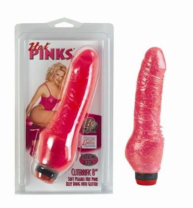 Hot Pinks Clitterific - 8 Inches
