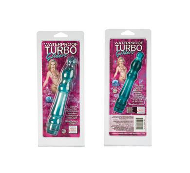 Waterproof Turbo Glider Vibrator - Blue