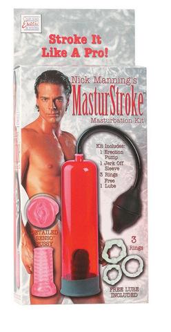 Nick Manning's Masturstroke Masturbation Kit - Red