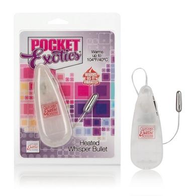 Pocket Exotics Heated Whisper Bullet - Clear