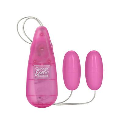 Pocket Exotics Vibrating  Double Pink Passion Bullets
