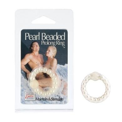 Pearl Beaded Prolong Ring - White