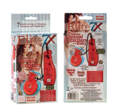Elite 7X 7 Function Sexual Exciter - Ruby