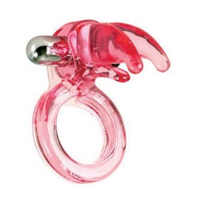 Triple Clit Flicker Vibrating Ring - Red