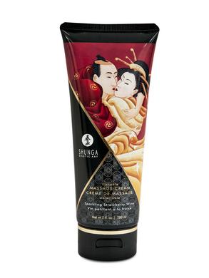 Kissable Massage Cream - Sparkling Strawberry  Wine - 7 Fl. Oz. - 200 Ml