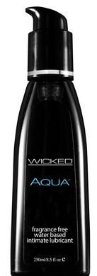 Wicked Aqua Fragrance Free Water-based Lubricant - 8.5 Fl. Oz. - 250 Ml
