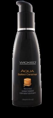 Aqua Salted Caramel Flavored Water-based Intimate Lubricant 2 Oz.