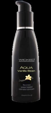 Aqua Vanilla Bean Flavored Water-based Intimate Lubricant 2 Oz.