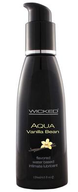 Aqua Vanilla Bean Water-Based Lubricant - 4 oz.