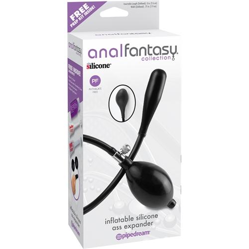 Anal Fantasy Collection Inflatable Silicone Ass Expander - Black