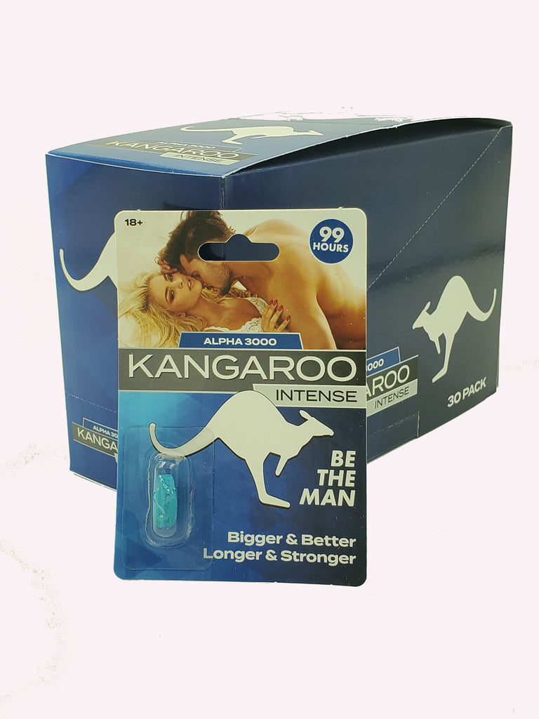 Kangaroo Intense "Blue" For Him Single Pack Display of 30